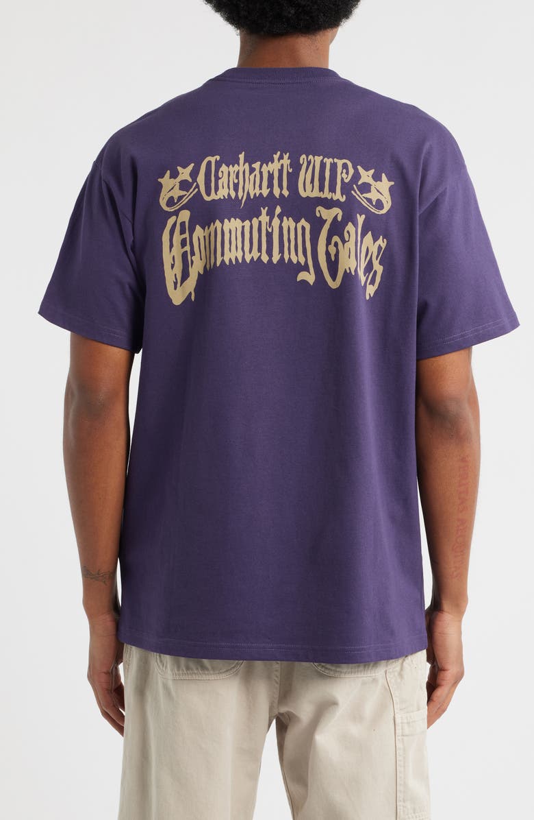 Carhartt Work In Progress Commuting Tales Organic Cotton Graphic T-Shirt, Alternate, color, Lokers