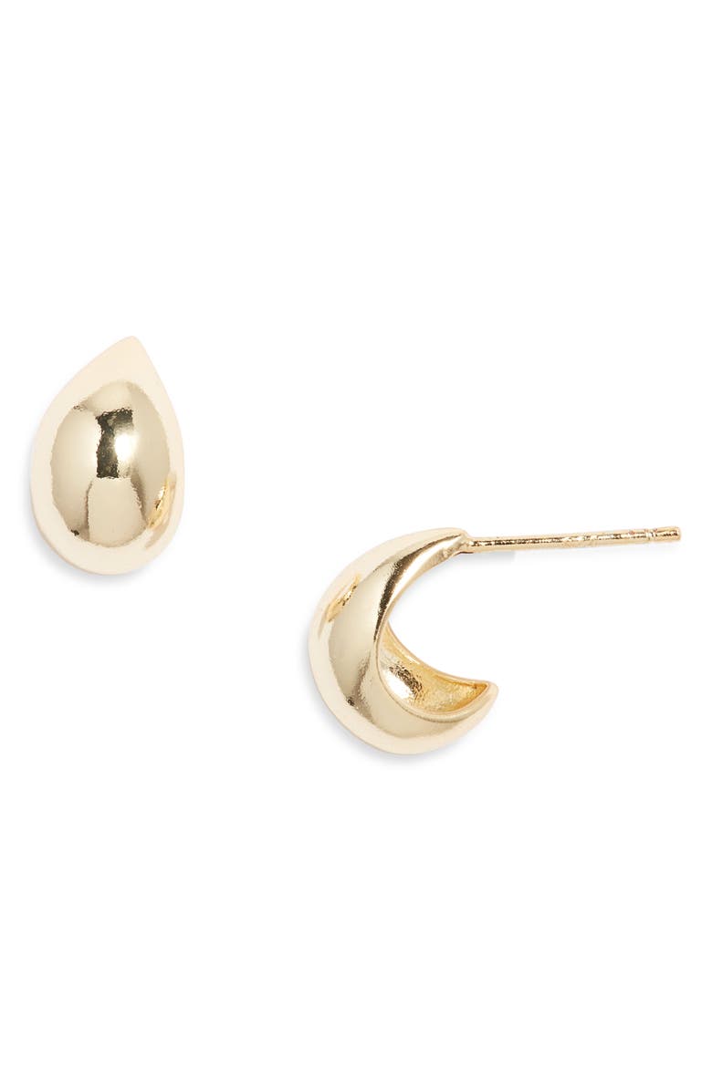 Set & Stones Felix Huggie Hoop Earrings, Main, color, Gold