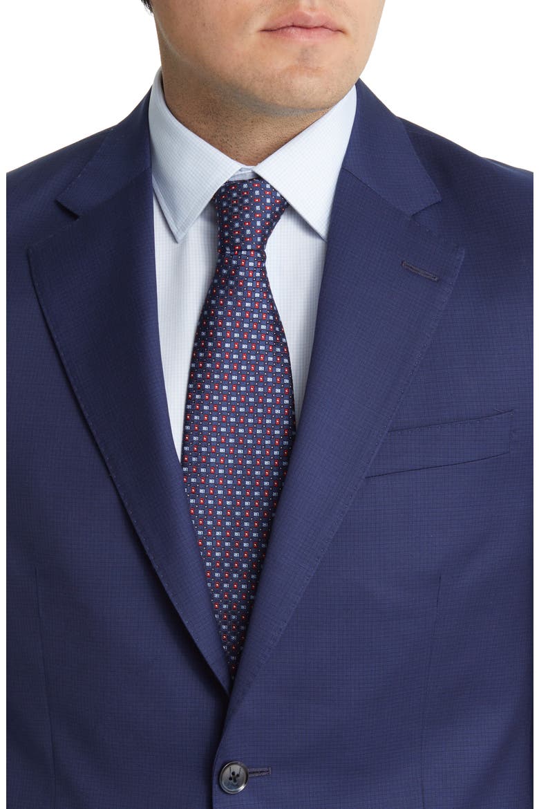 Tailored Fit Wool Suit, Alternate, color, BLUE