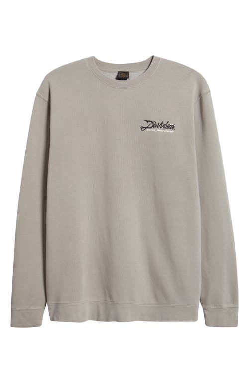Dark Seas Fish Hook Cotton Blend Fleece Graphic Sweatshirt In Neutral