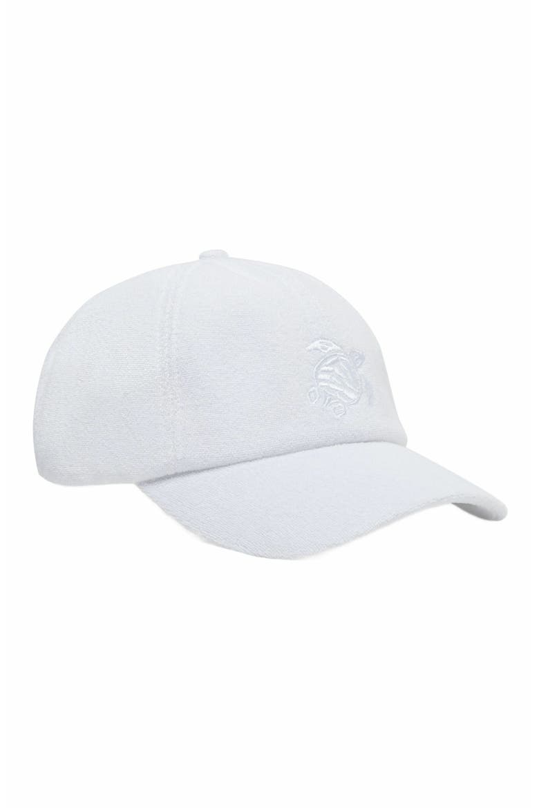 Men's Solid Terry Cap, Main, color, BLANC