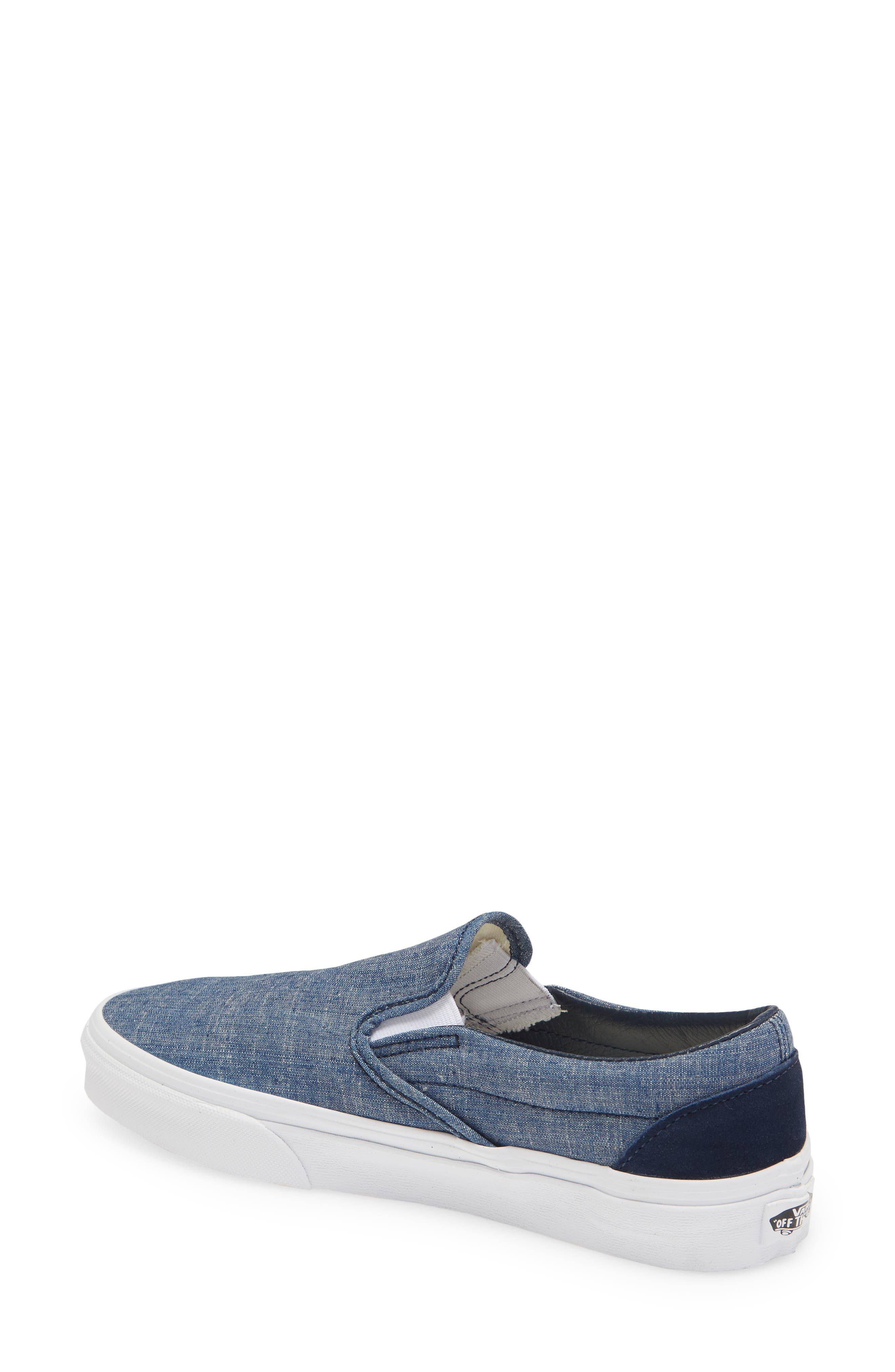 Vans Chambray Classic Slip-On Sneaker, Alternate, color, 