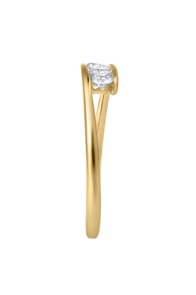 Trilove 0.25 Ct 10K Gold Diamond Ring, Alternate, color, 10K Yellow Gold