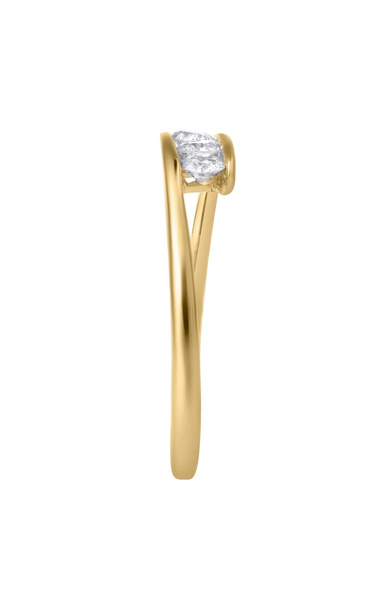 LuvMyJewelry Trilove 0.25 Ct 10K Gold Diamond Ring, Alternate, color, 10K Yellow Gold