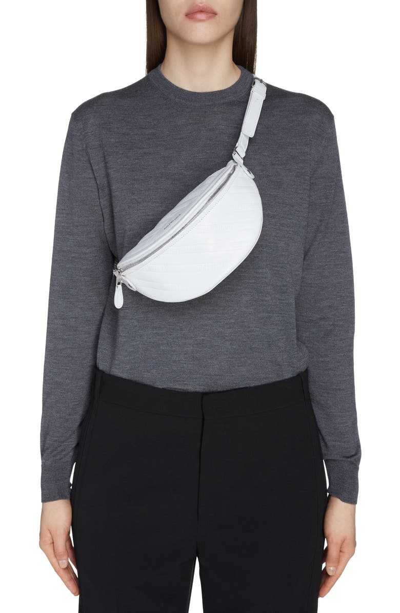 Balenciaga Extra Small Souvenir Leather Belt Bag, Alternate, color,