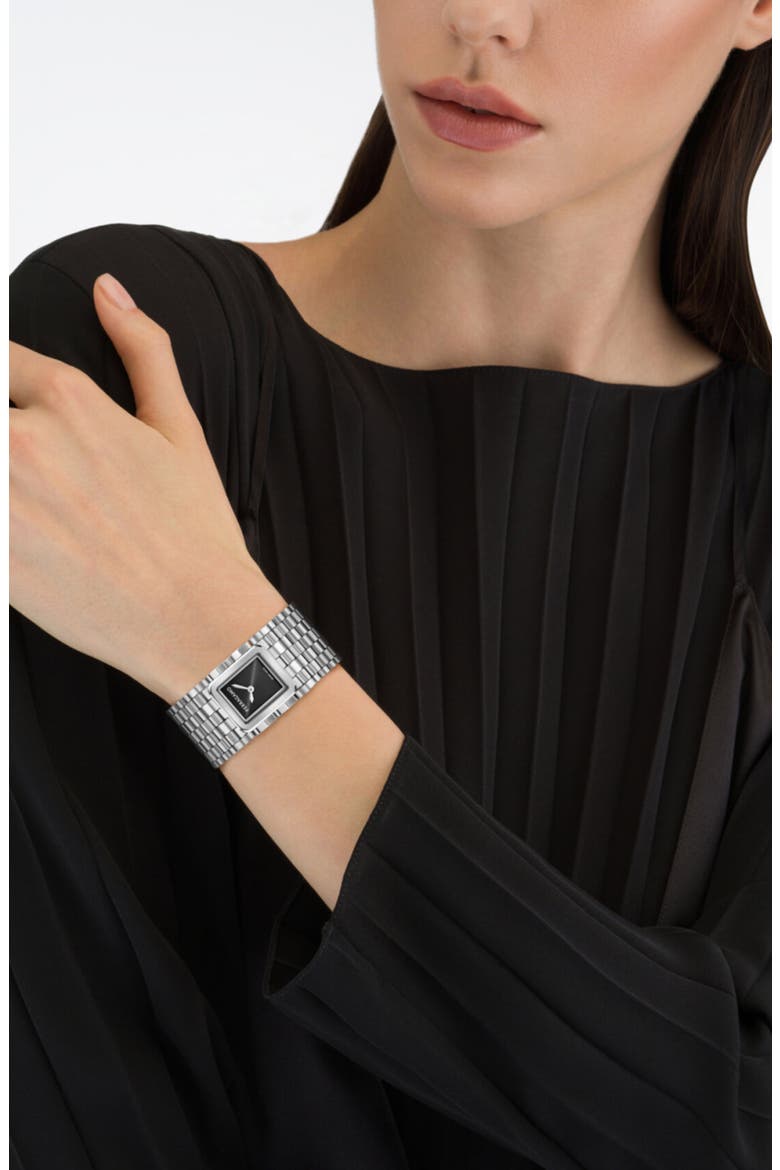 Entrelacé Bracelet Watch, 18.5mm x 21.5mm, Alternate, color, STAINLESS STEEL