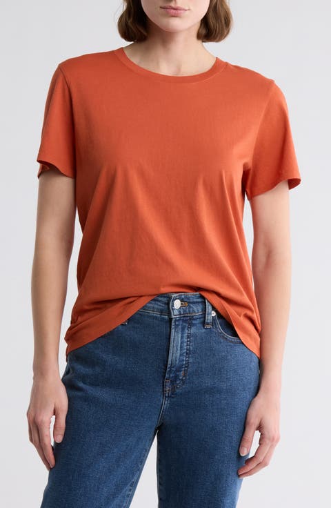 Washed Cotton Crewneck T-Shirt