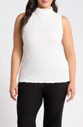Eileen Fisher Textured Organic Cotton Blend Tank