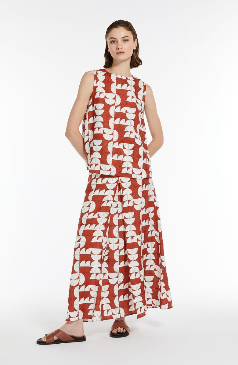 Max Mara Leisure Giusy Print Sleeveless Top, Alternate, color,