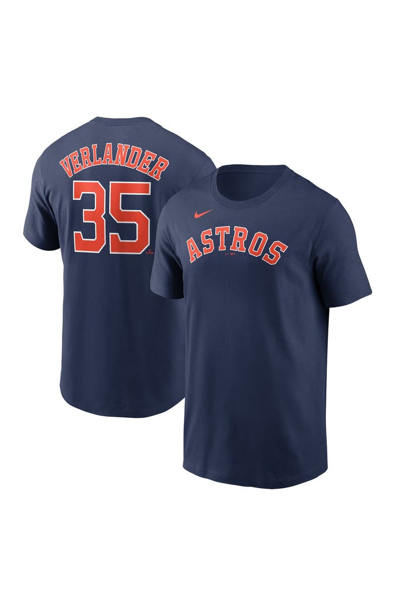 Nike Men's Nike Justin Verlander Navy Houston Astros Player Name & Number T-Shirt, Main, color, 