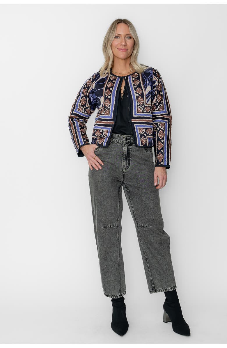 Central Park West Colette Reversible Quilted Jacket, Main, color, Multi