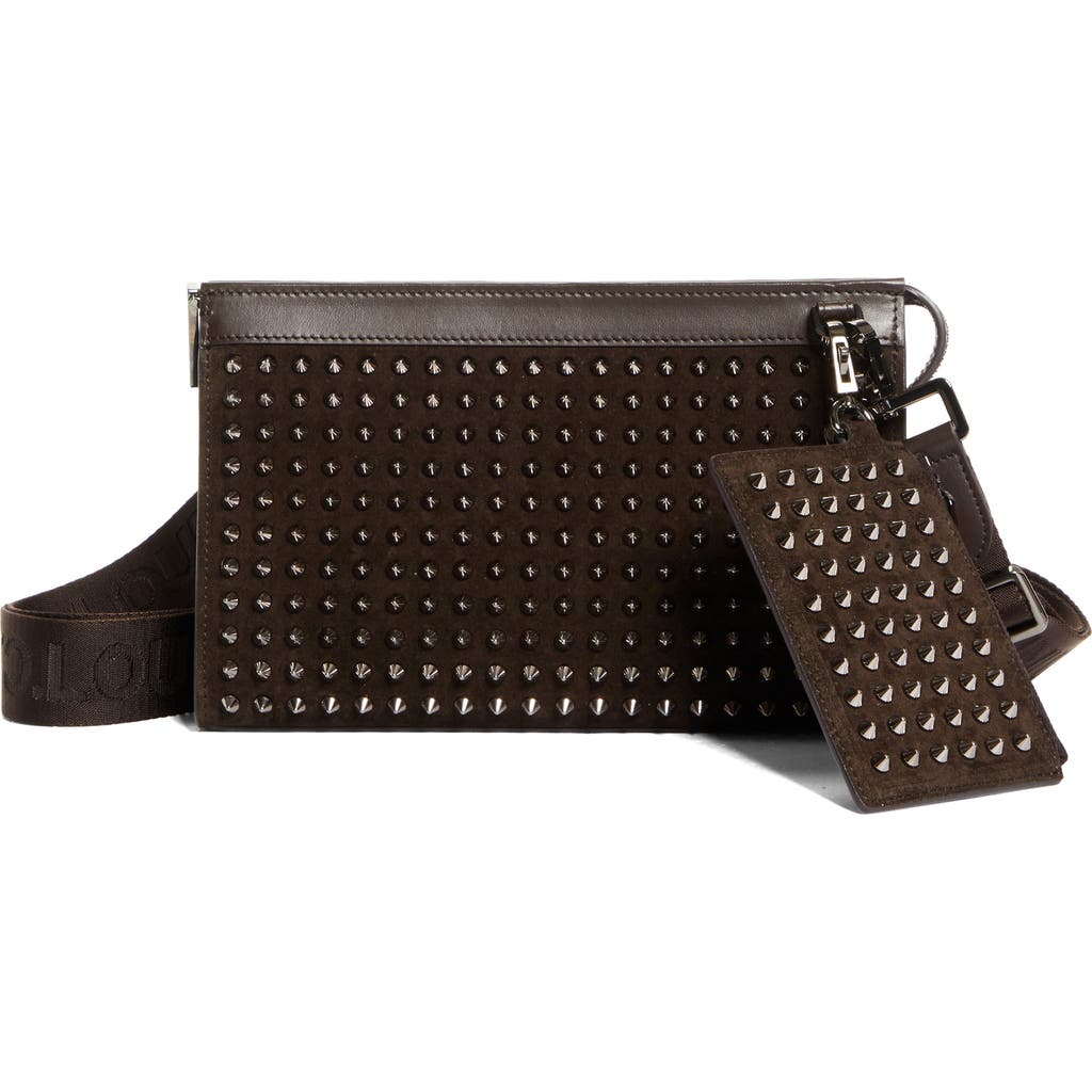 Christian Louboutin Funky Stud Suede Crossbody Bag