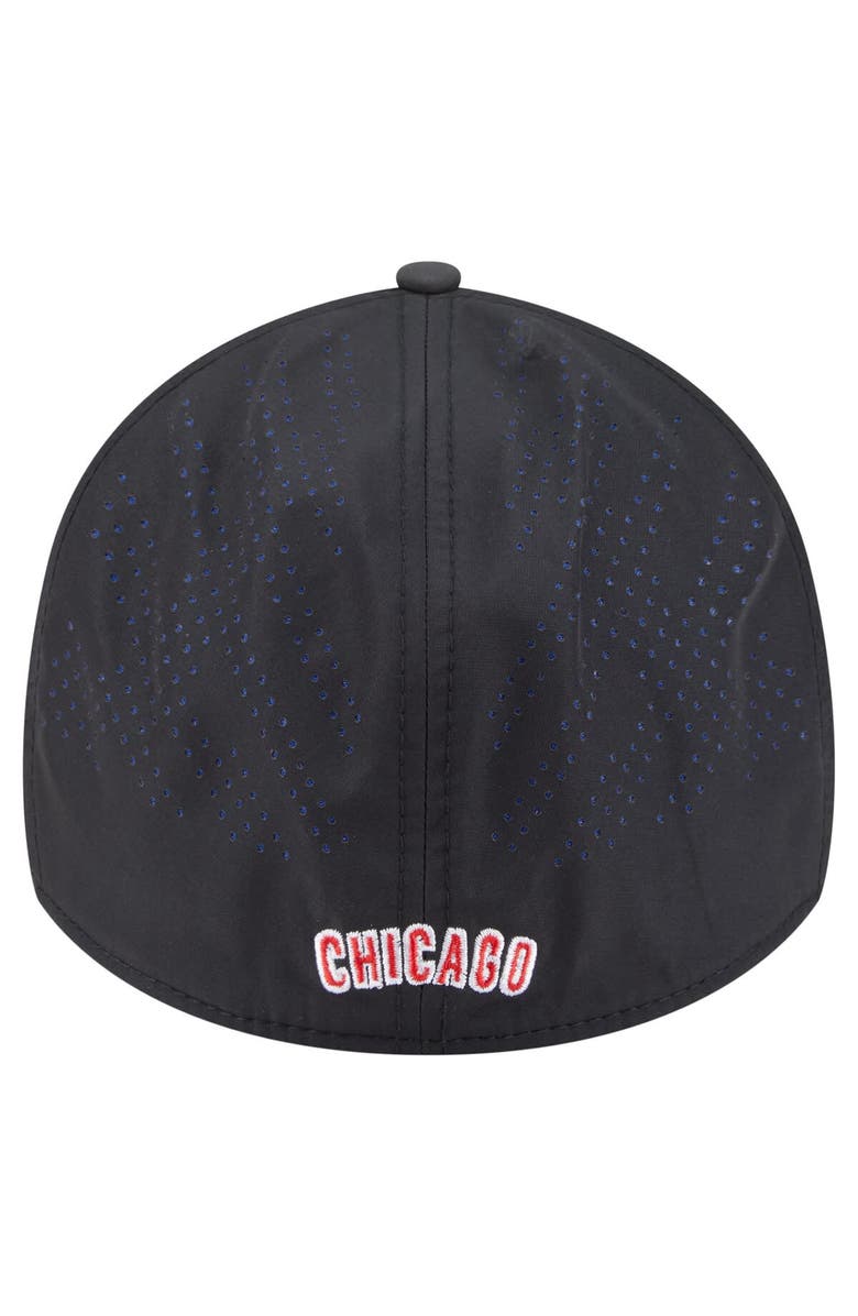 New Era Men's New Era Black Chicago Cubs Night 39THIRTY Flex Hat, Alternate, color,