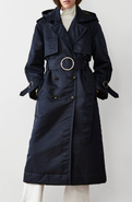 CAALO Down Filled Satin Trench