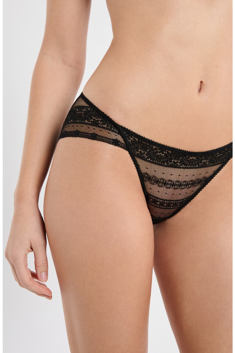 Exception Embroidered Panties, Alternate, color, BLACK