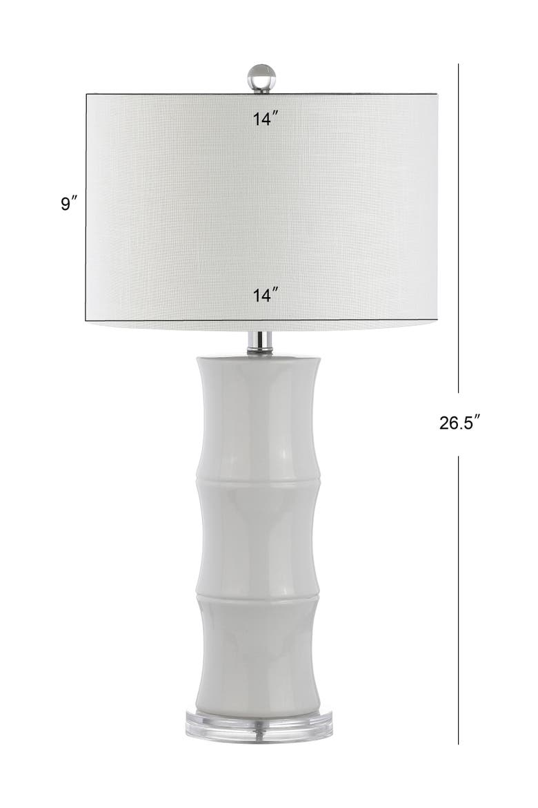 Tiki 26.5" Ceramic LED Table Lamp, Alternate, color, White