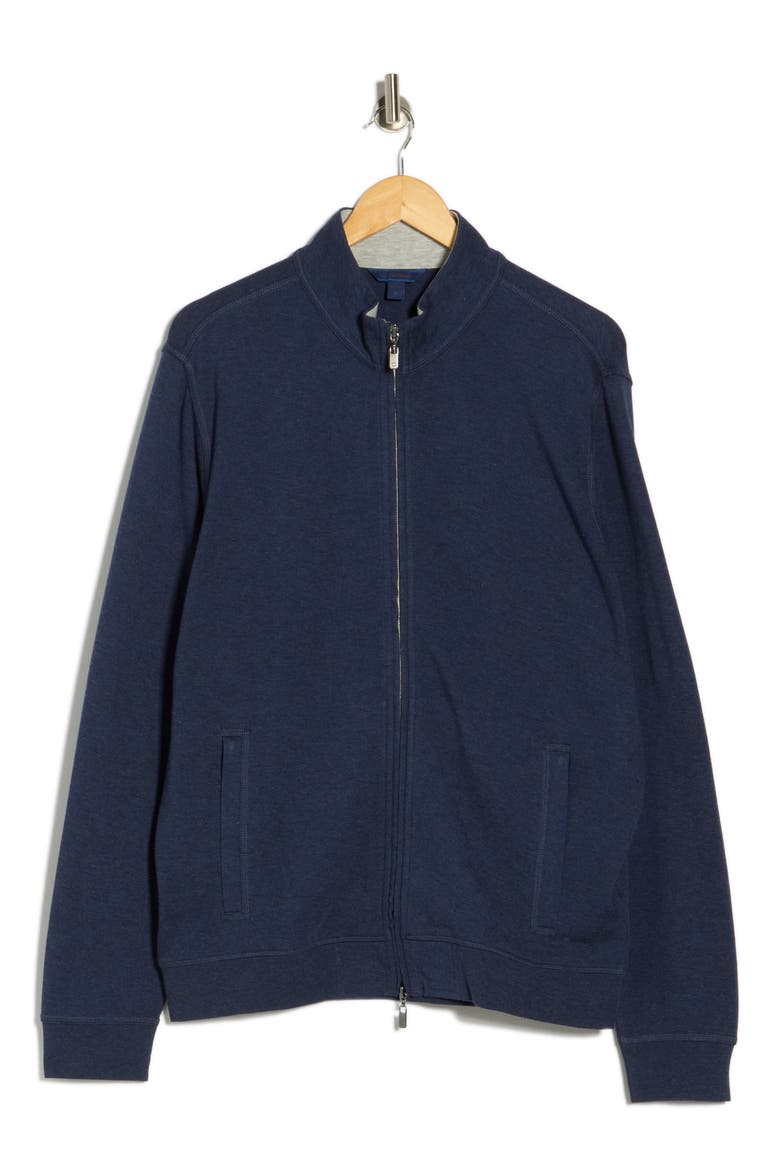 Full Zip Knit Jacket, Alternate, color, NAVY