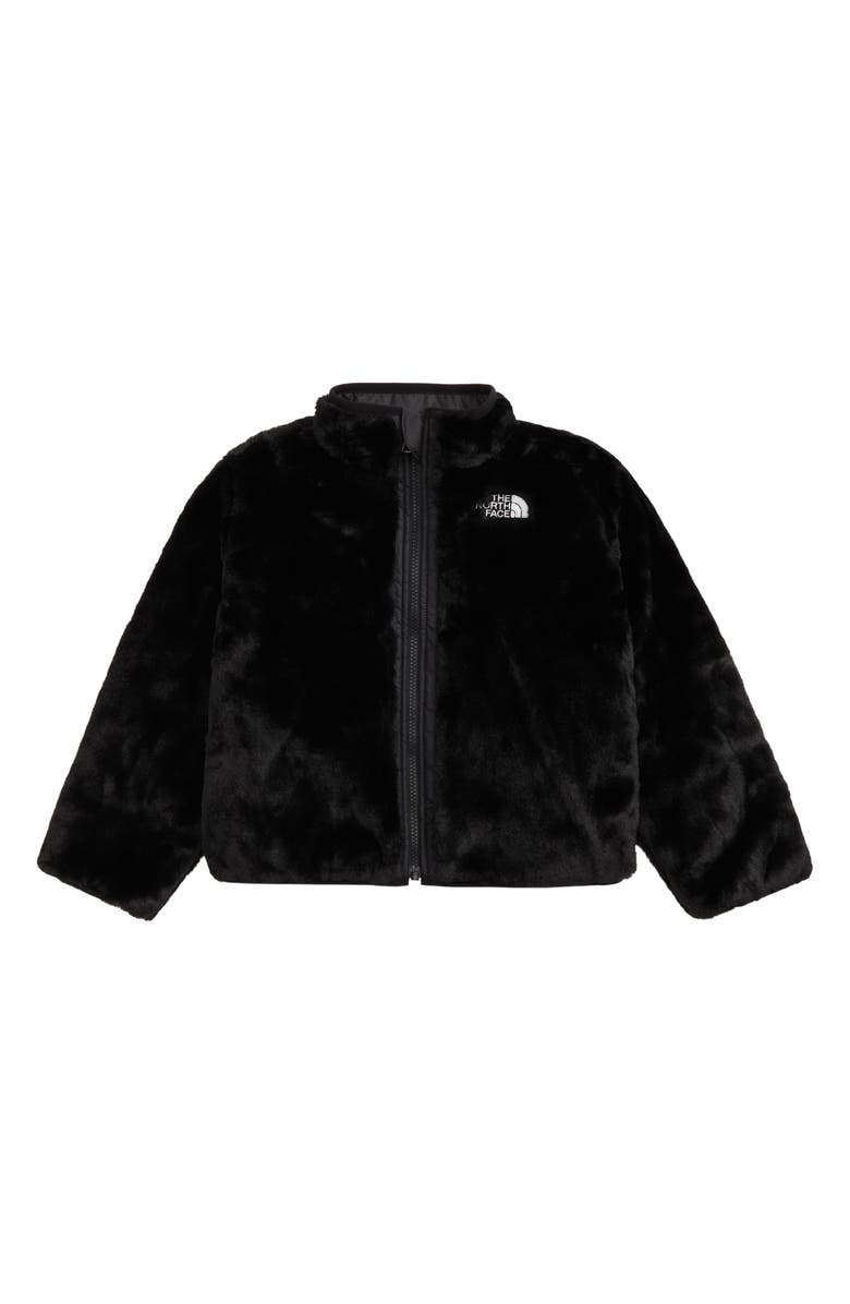 The North Face Kids' Mossbud Reversible Water Repellent Faux Fur Jacket, Alternate, color, 