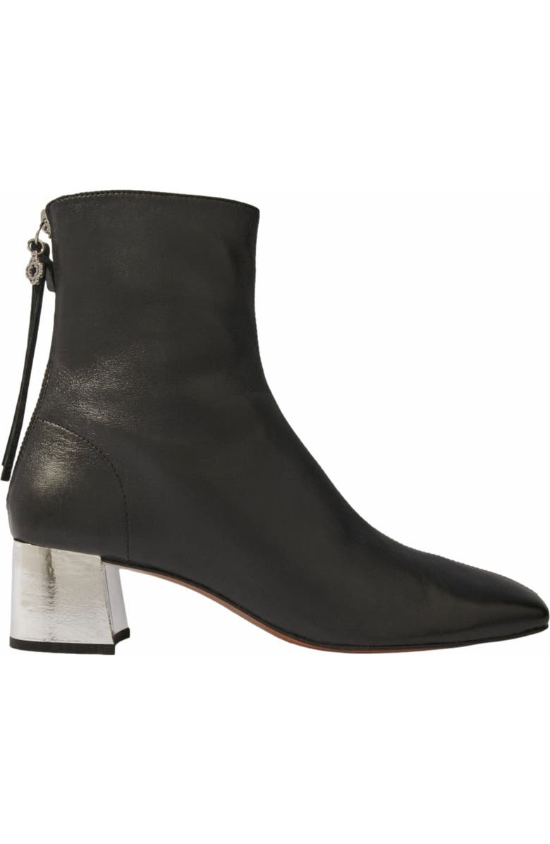maje Square-toed leather boots, Main, color,