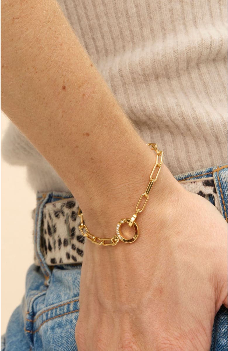Stella & Dot Tatum Link Bracelet, Alternate, color, Gold