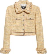Etro Crop Tweed Jacket