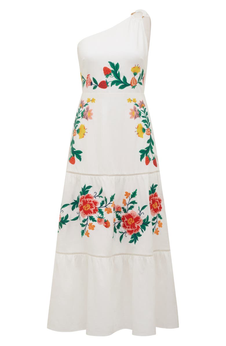 Ever New Ollie One Shoulder Floral Embroidery Dress, Alternate, color, Livia Floral