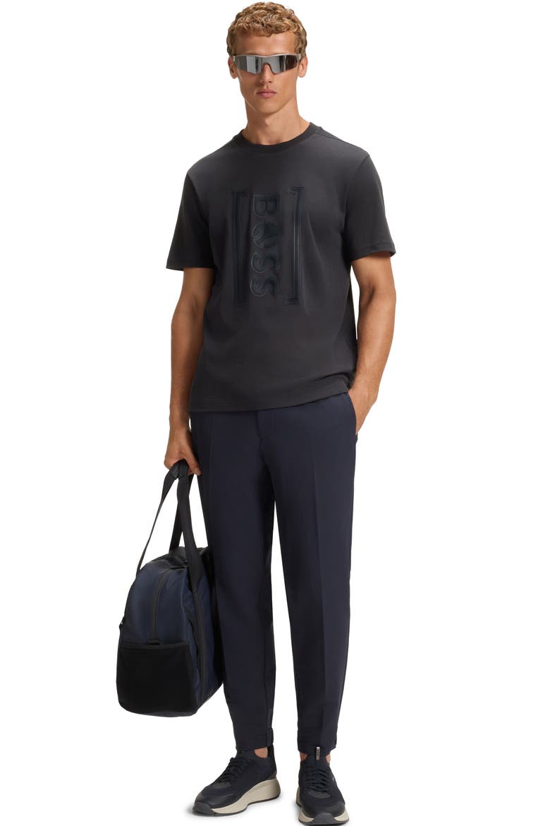 Iconic Tennis Logo Graphic T-Shirt, Alternate, color, DARK BLUE