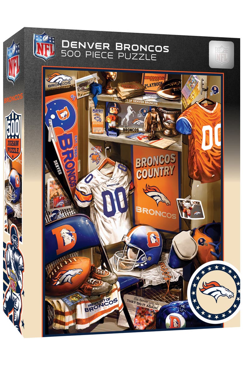 Denver Broncos Locker Room 500pc Puzzle, Main, color, Multicolor