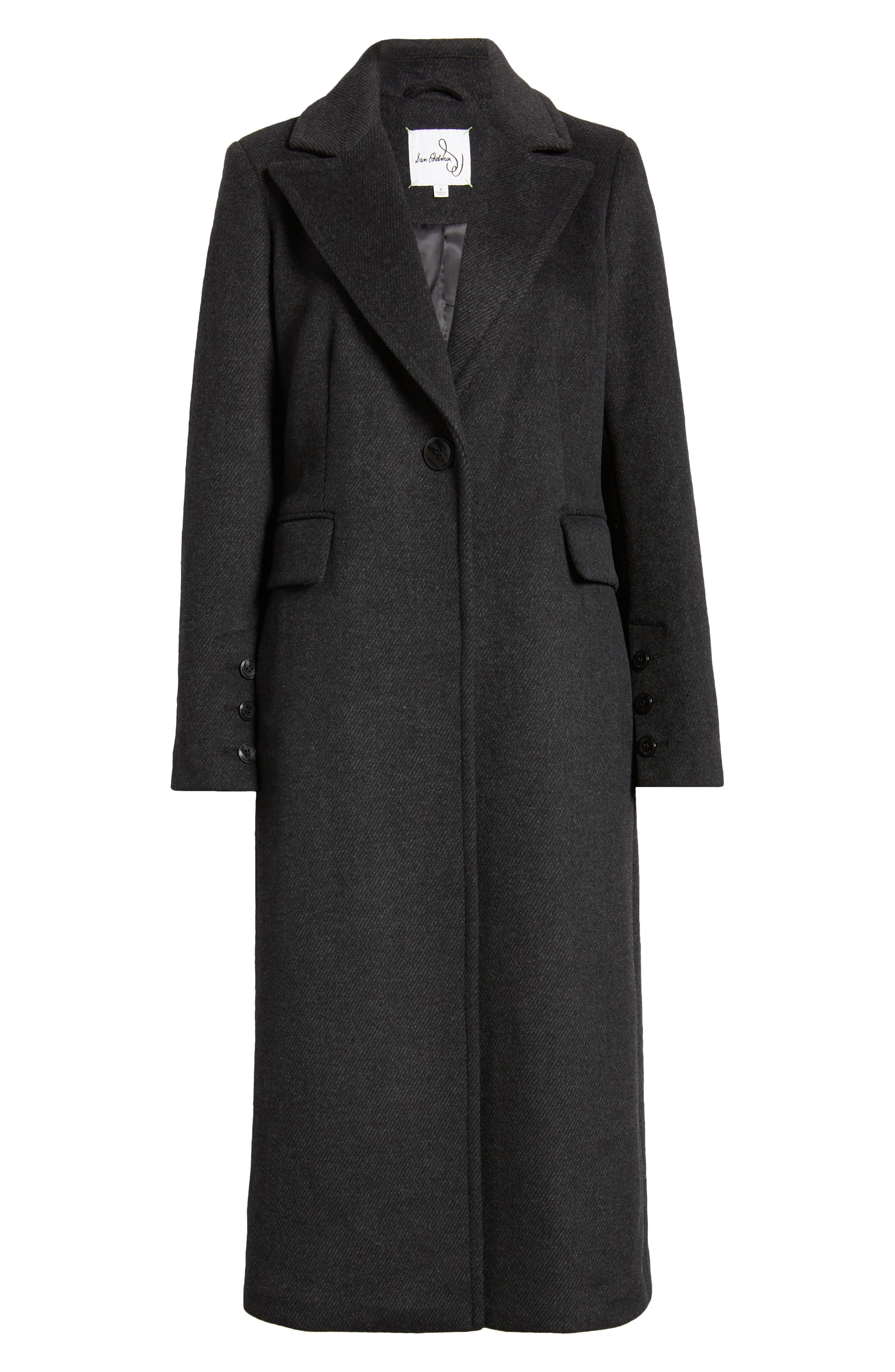 Single Breasted Twill Reefer Coat (Women) | Nordstrom