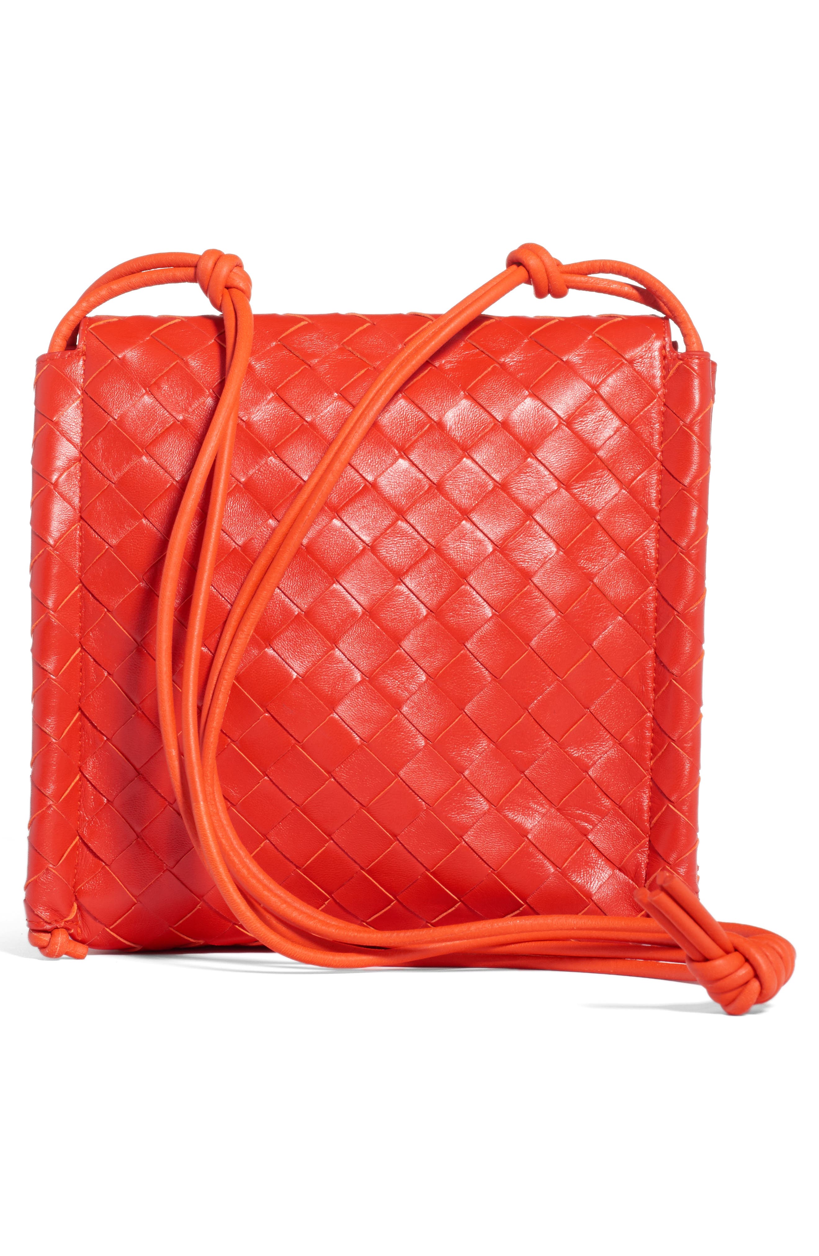 Bottega Venenta Intrecciato Small Flap Crossbody Bag, Alternate, color, NAIL POLISH