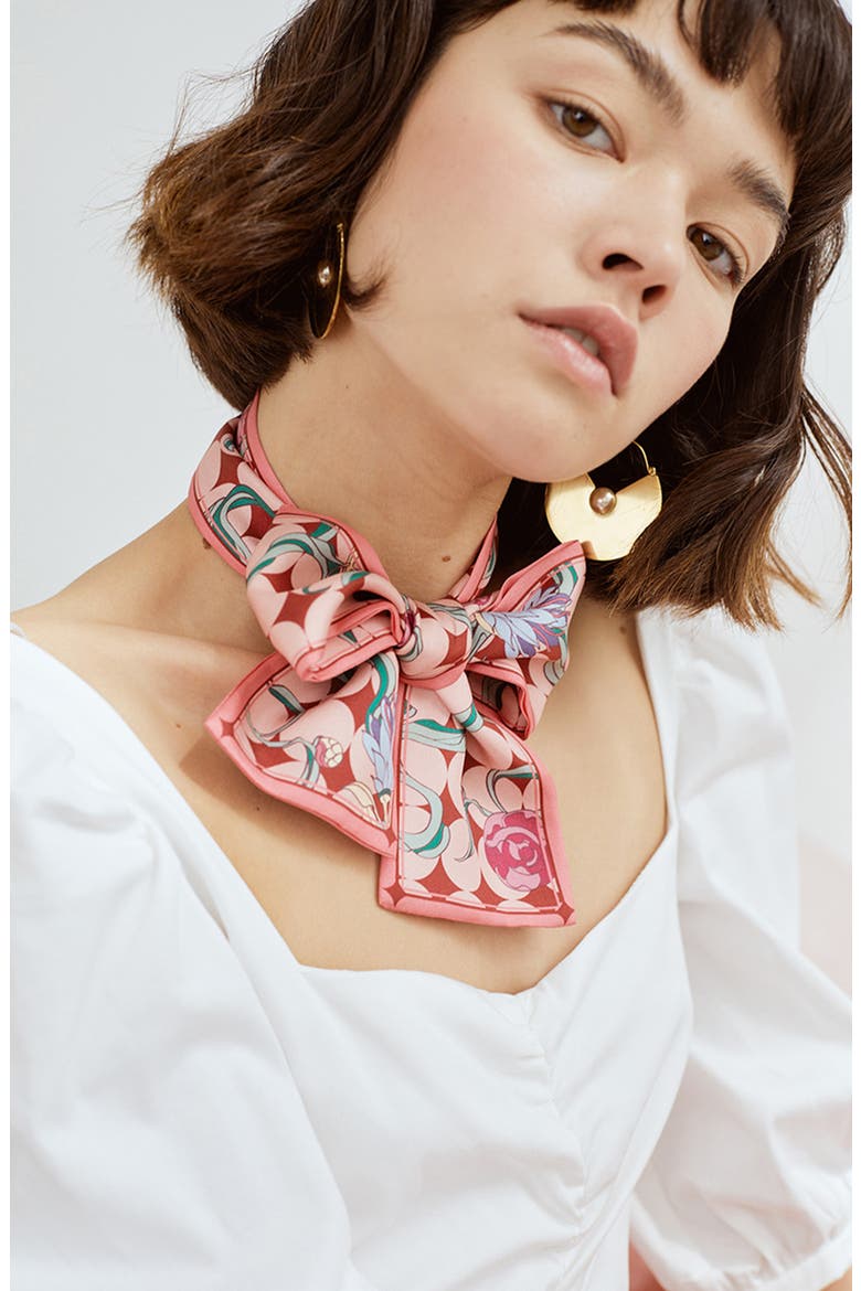Dream Silk Scarf, Alternate, color, SAKURA PINK