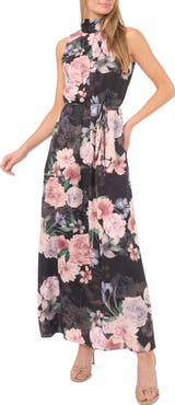 Ted Baker Floral Tie Neck Maxi Dress
