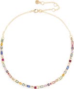 BaubleBar Mixed Crystal Frontal Necklace