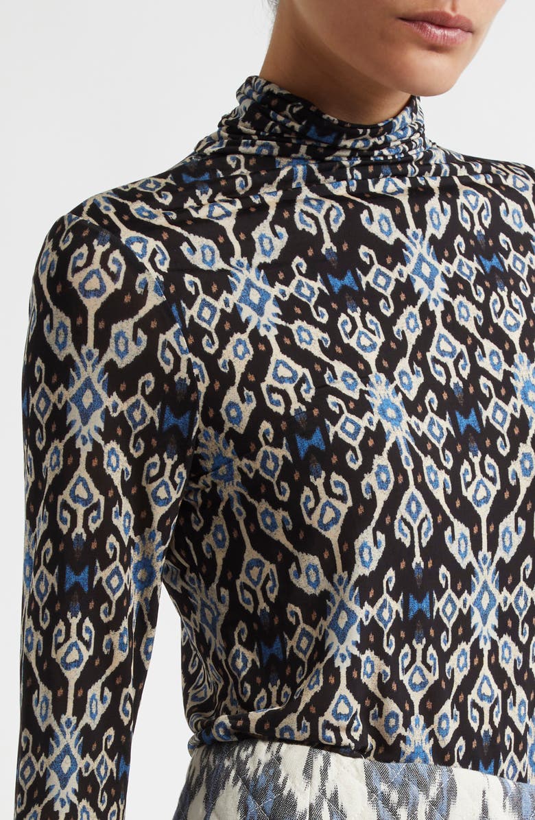 Ulla Johnson Aurelia Turtleneck, Alternate, color, Obsidian