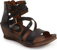 Miz Mooz Shay Strappy Wedge Sandal