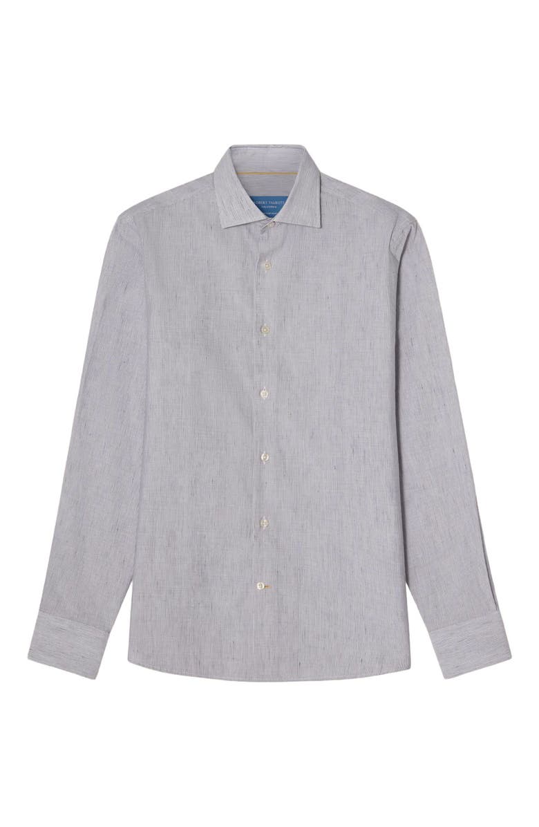 Robert Talbott Reynolds Micro Stripe Cotton/Linen Contemporary Fit Shirt, Alternate, color,