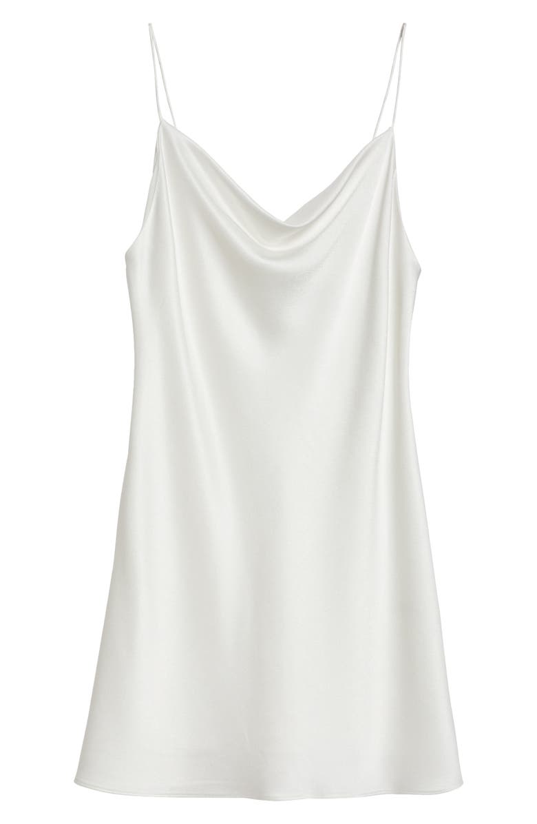 Alice + Olivia Harmony Mini Slipdress, Alternate, color, Off White