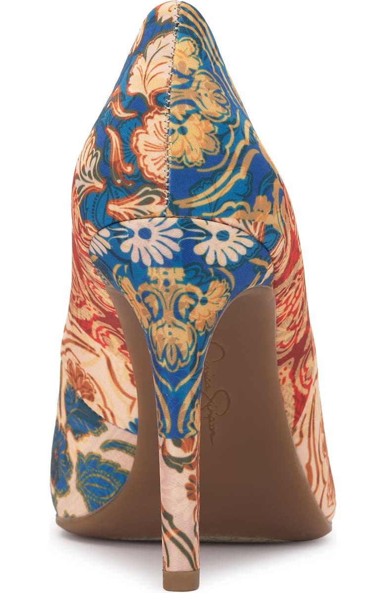 Jessica Simpson Cassani Pointy Toe Pump, Alternate, color, Blue/ Red Multi