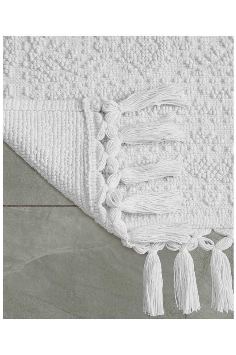 Nellore Fringe 2-Piece Bath Rug, Alternate, color, WHITE