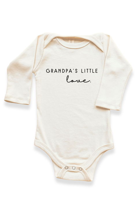 Grandpa's Little Love - Organic Long Sleeve Baby Bodysuit
