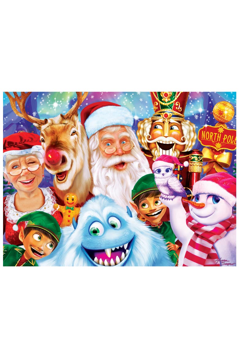 North Pole Family Portrait 300pc Puzzle, Alternate, color, Multicolor