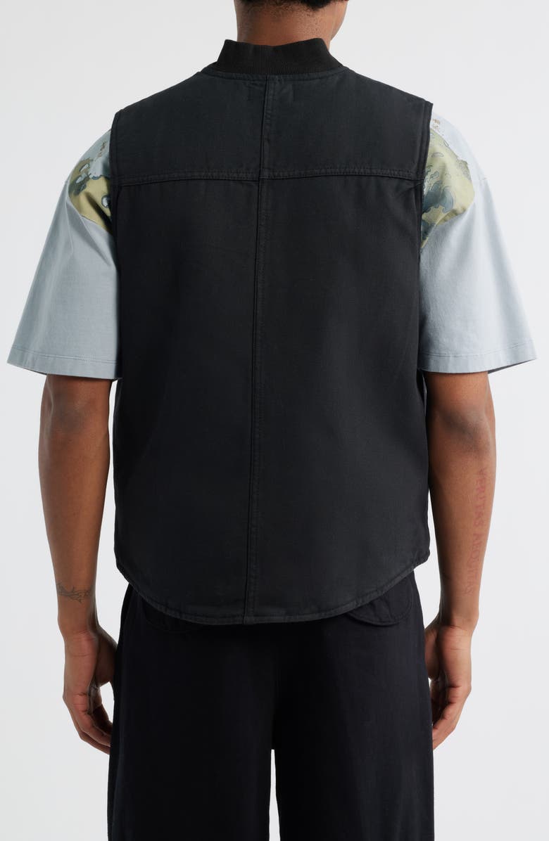 CRIMINAL DAMAGE Cotton Twill Workwear Vest, Alternate, color, 