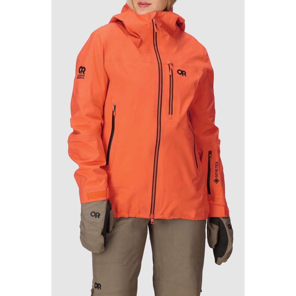 Outdoor Research Hemispheres Team Gore-tex® Waterproof Jacket In Orange