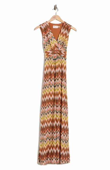 Eliza J Sleeveless Twist Front Maxi Dress