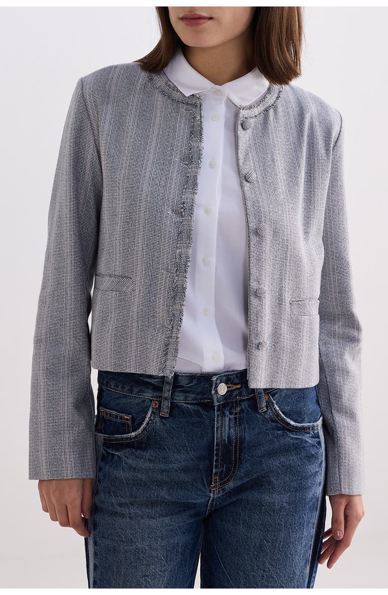 Reistor Lady Jacket in Cotton Tweed, Main, color, Steel Breeze