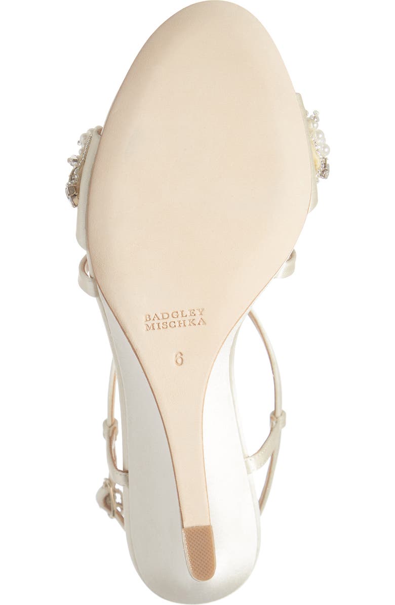 Badgley Mischka Collection Clarisa Embellished Wedge Sandal, Alternate, color,