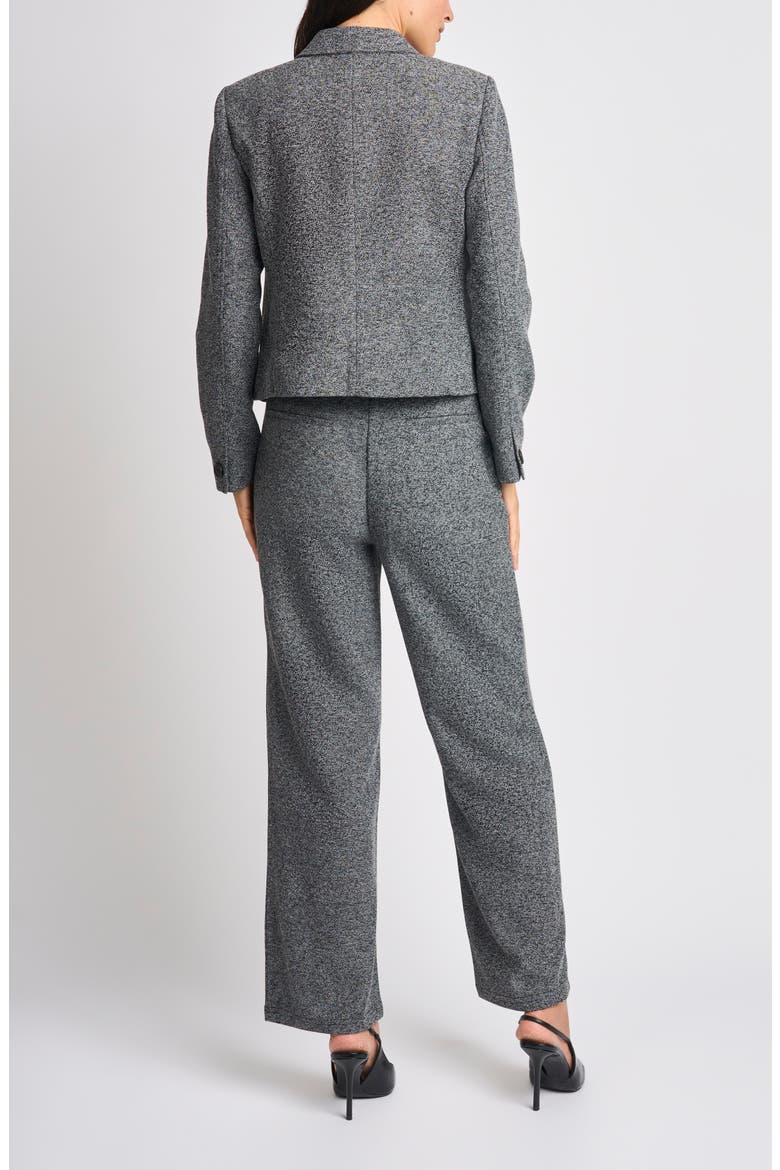 Cropped Tailored Jacket, Alternate, color, BLACK MULTI