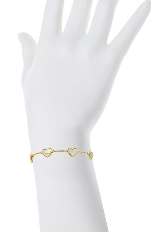 Lily Nily Mop Heart Bracelet In Gold