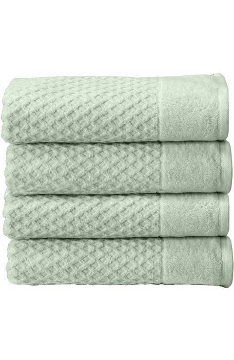 Diamond Textured 4-Pack Bath Towel Set
