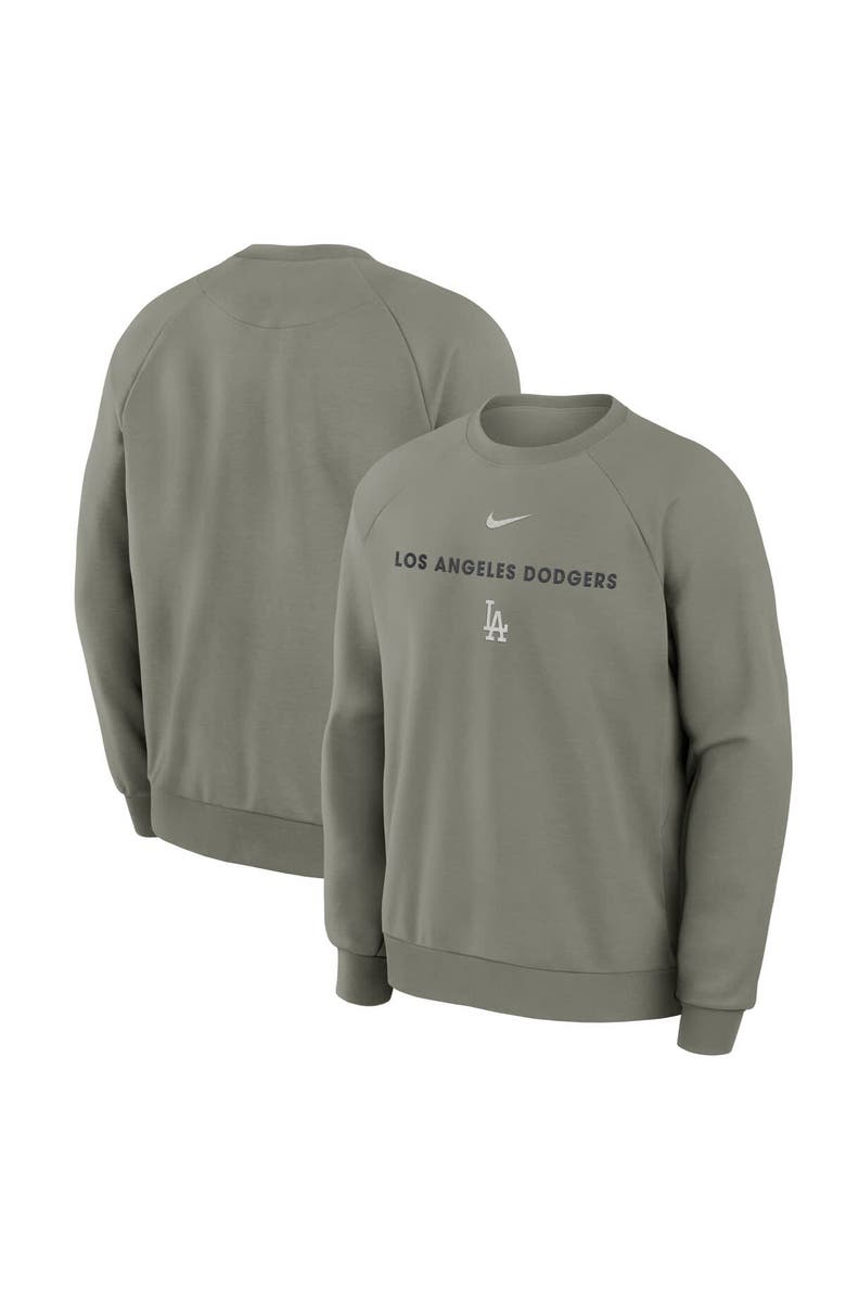 Nike Men's Nike Green Los Angeles Dodgers Statement Primary Raglan Dri-FIT Sweatshirt, Main, color, Green